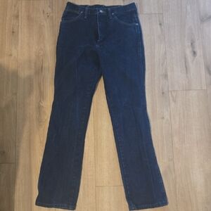 Wrangler Men's Slim Straight Jeans in Deep Blue